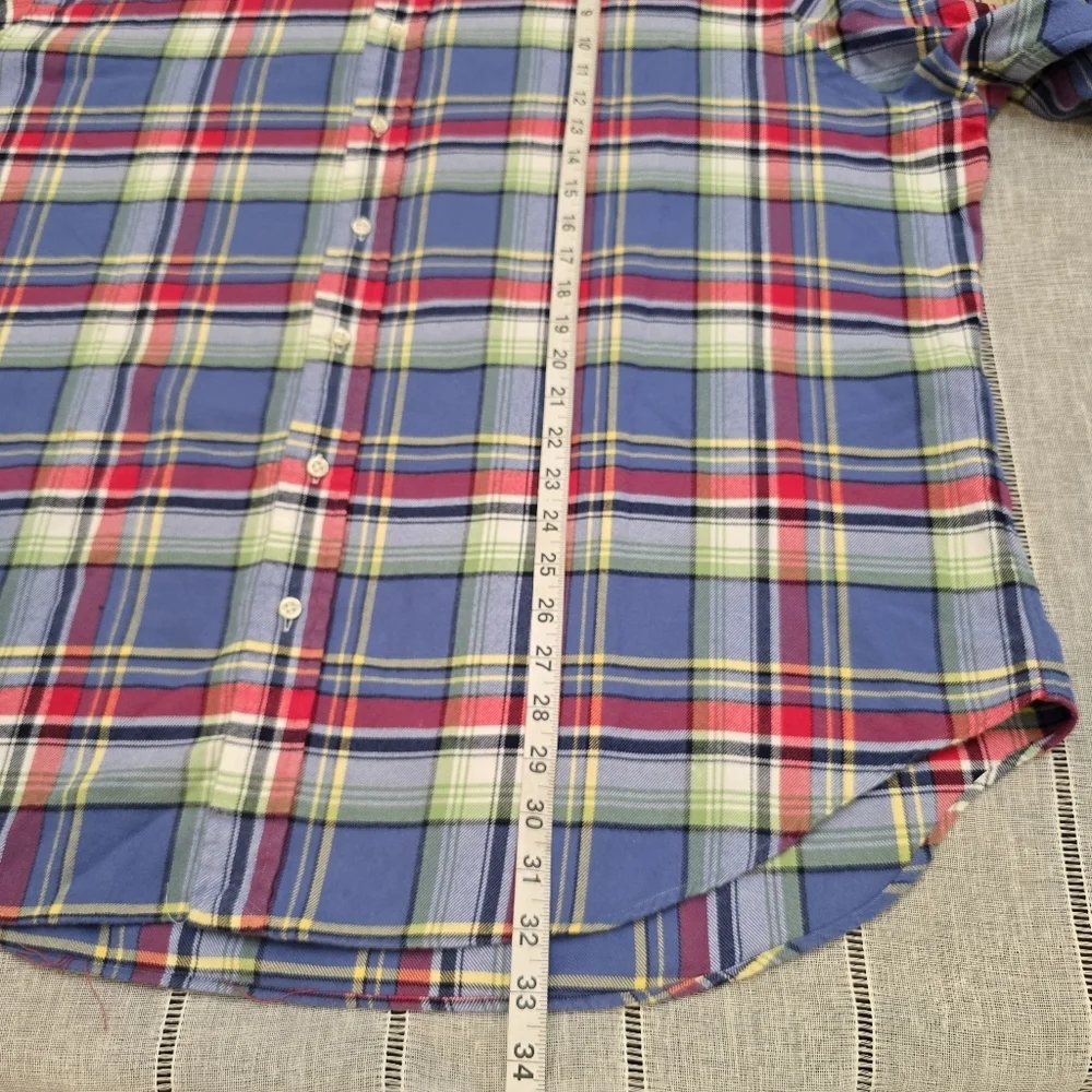 Polo Ralph Lauren Men's 3xbig Classic Fit Flannel Shirt Blue Plaid